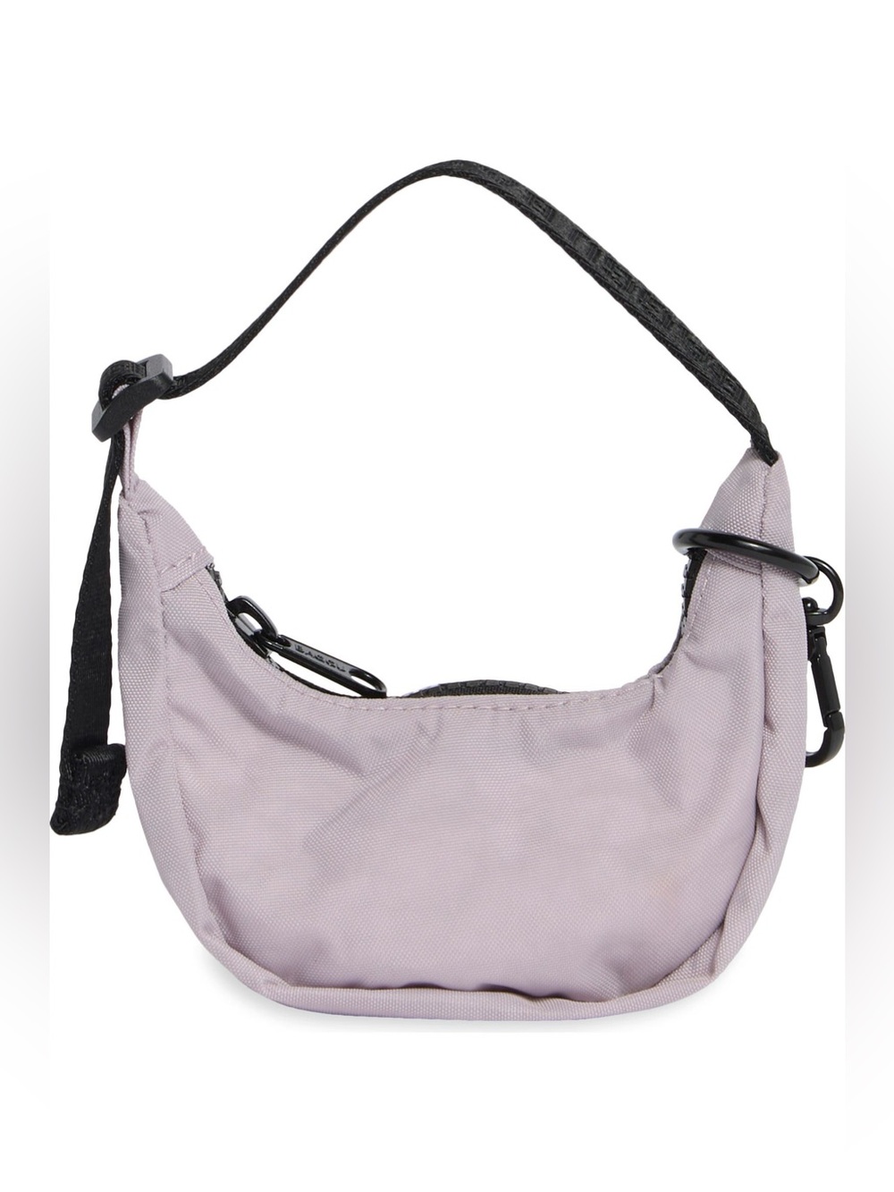 BAGGU Mini Crescent Bag Charm in Dusty Pink